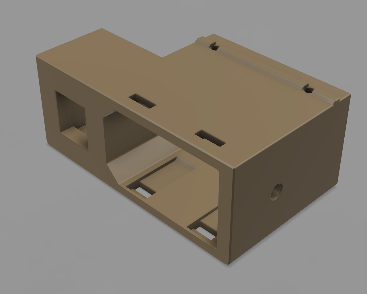 Voron V0 Power inlet with RJ45 Keystone slot