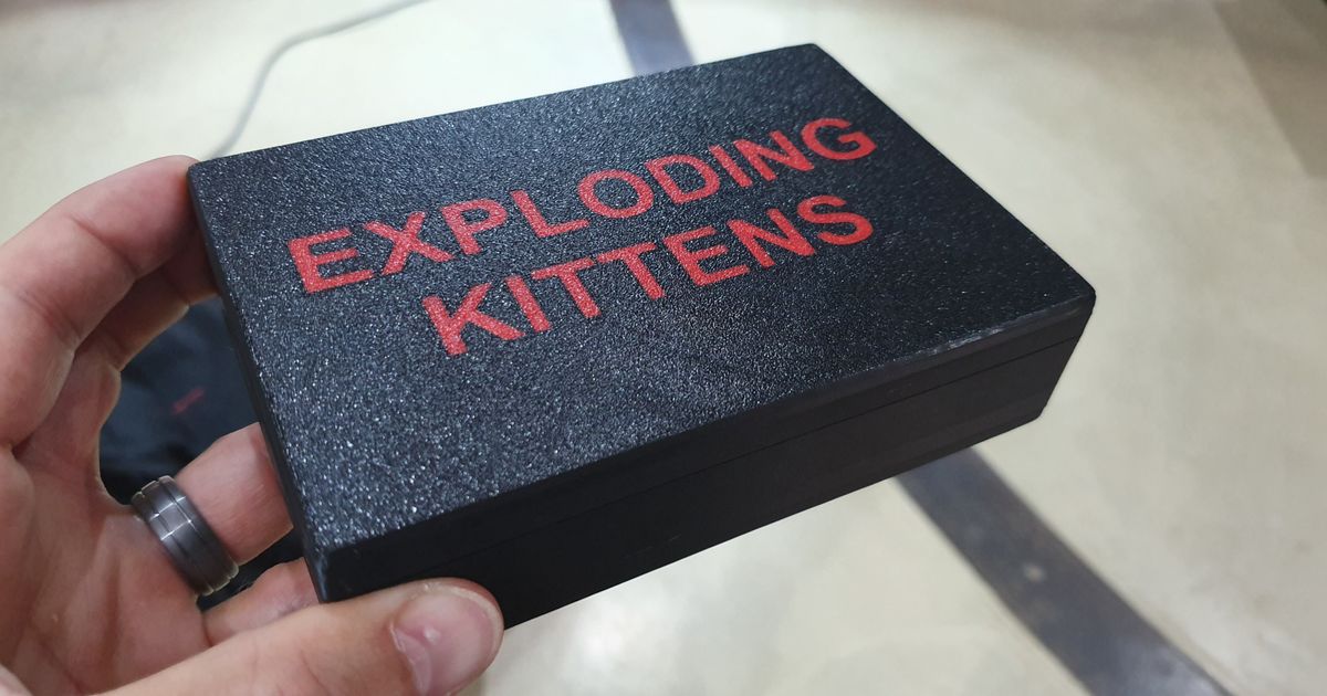 Exploding Kittens box / holder by Lynton Jennings | Download free STL ...