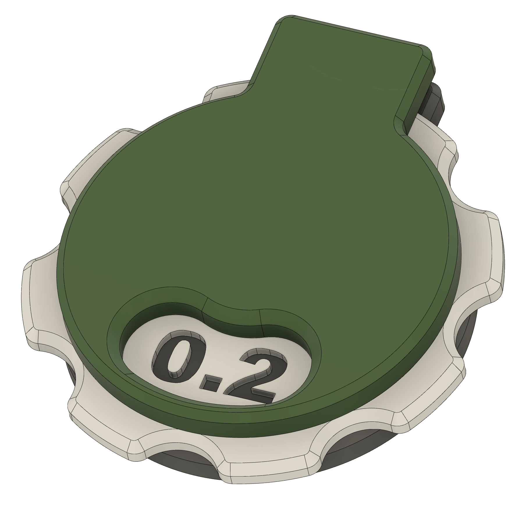 Adjustable Nozzle Indicator for most common nozzle sizes 0.2 0.4 0.6 and 0.8