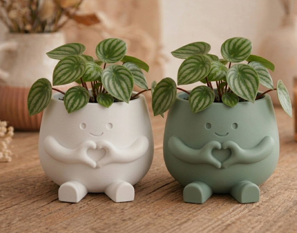 "Hearty" Pot - Cute Heart-Hands Decor — miniatura 2