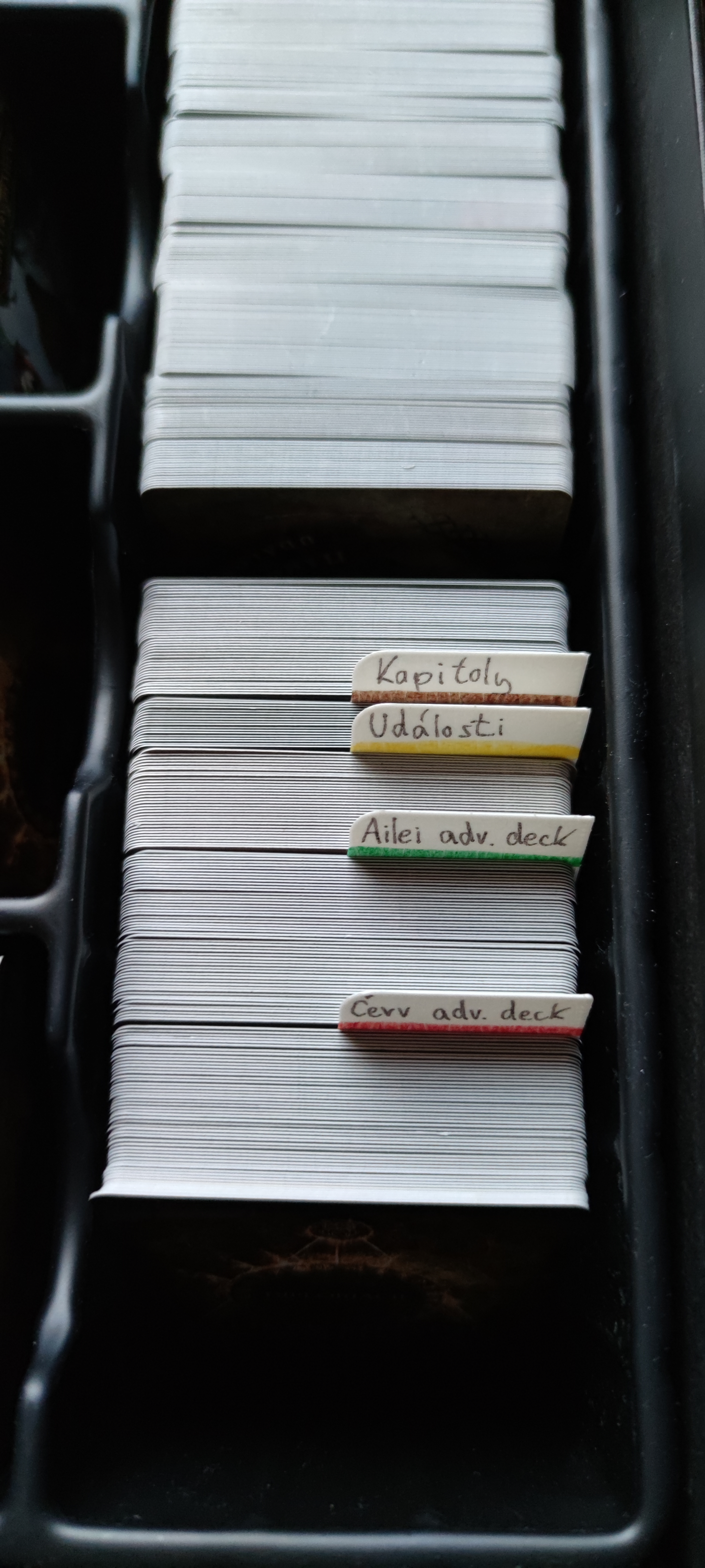 Card inserts - Organizing board game cards
