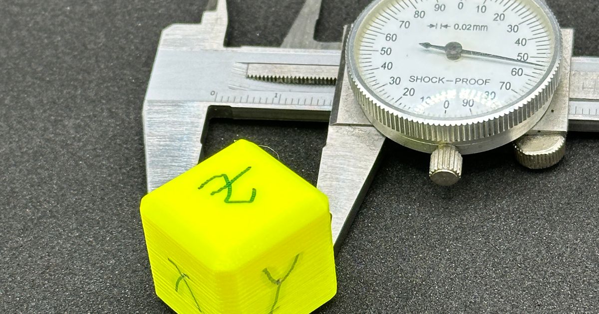 Simple Calibration Cube / Einfacher Kalibrierwürfel by eof Download