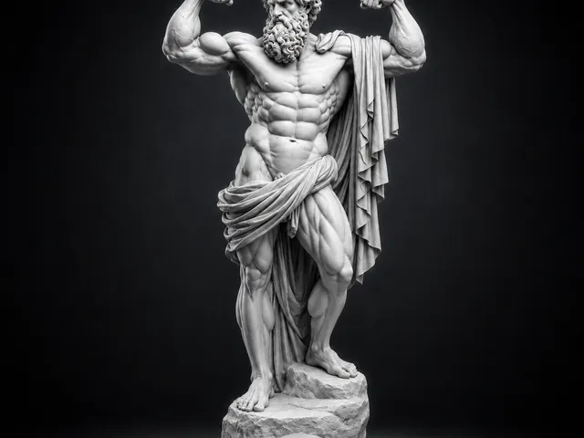 Zeus The Mighty STL | Greek God Bodybuilder Statue | Ancient Mythology 3D Print Model