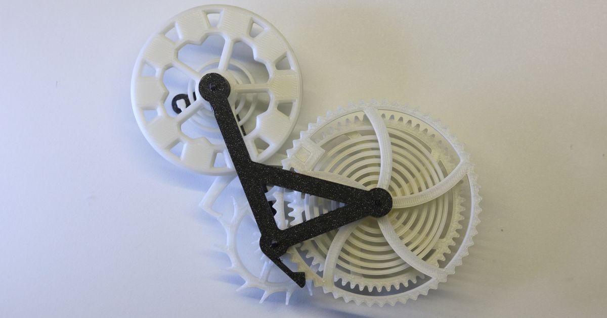 Mechanical Clock Escapement with BalanceWheel (M3 screw version) by