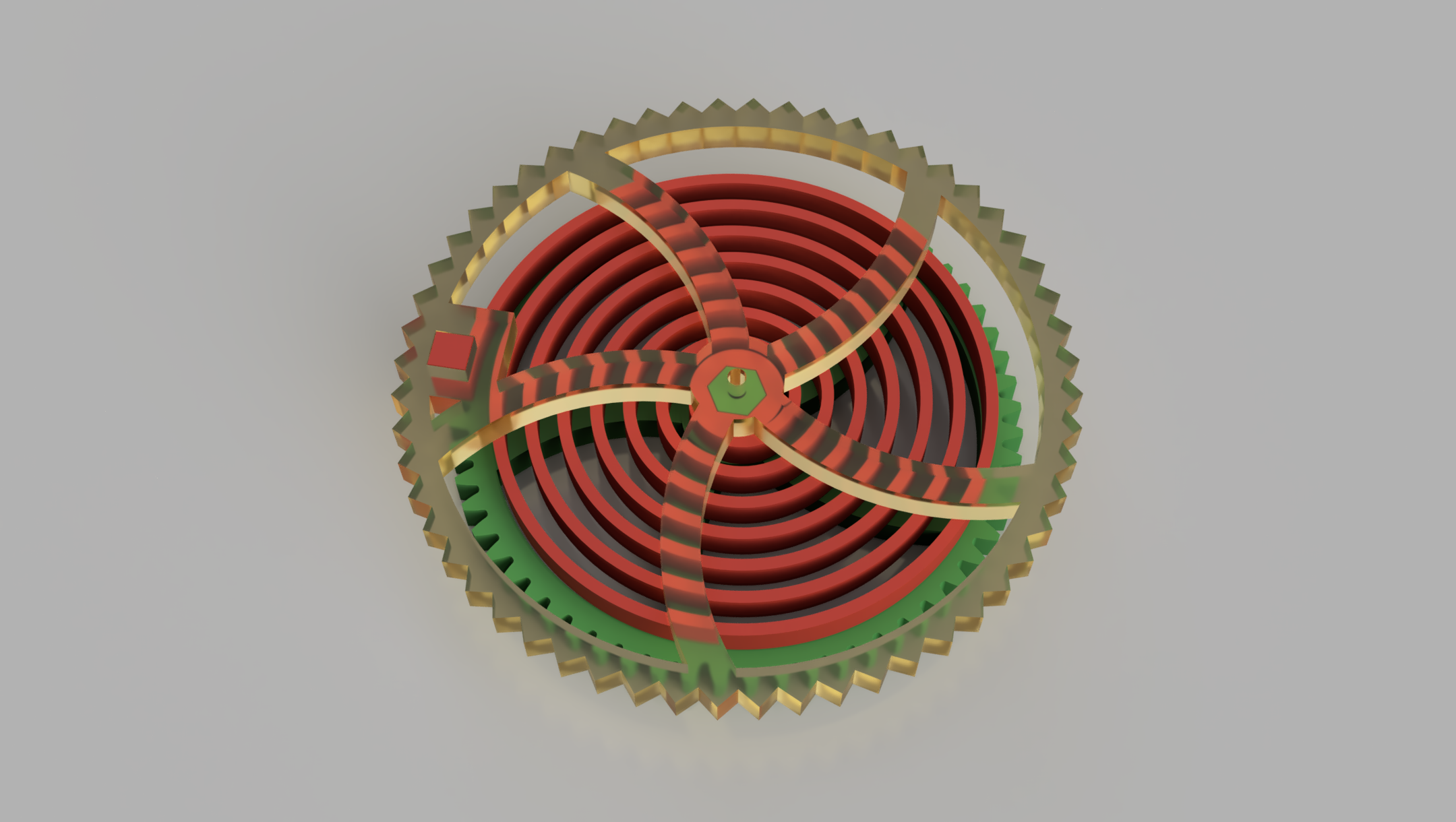 Mechanical Clock Escapement with BalanceWheel (M3 screw version) by