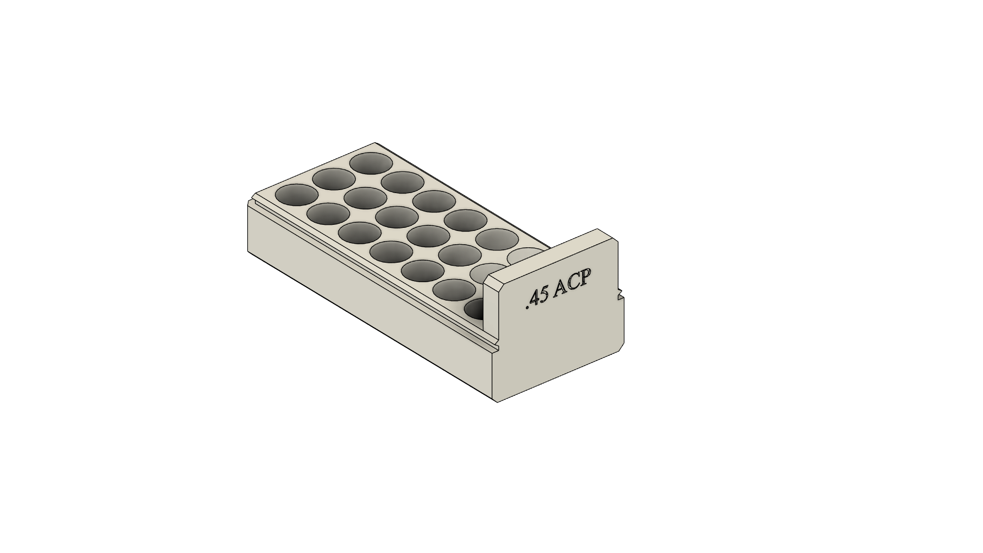 Miniatura 3 do modelo 3D .45 ACP Ammo box
