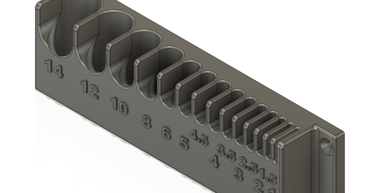 Allen key wall holder by jberingues Download free STL model