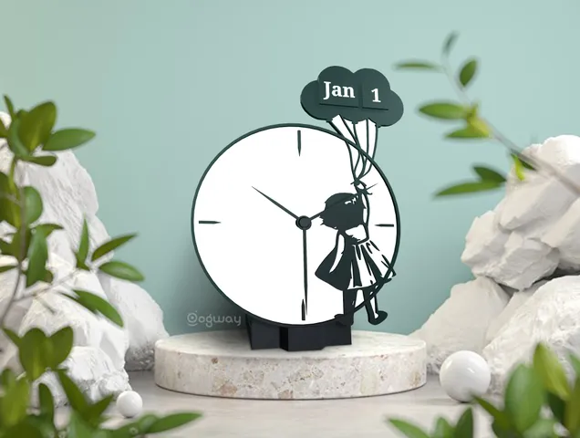 Girl Desk Clock