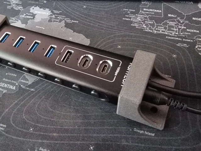 RSHTECH Powered USB 3.1/3.2 Hub Wall/Desk Mount