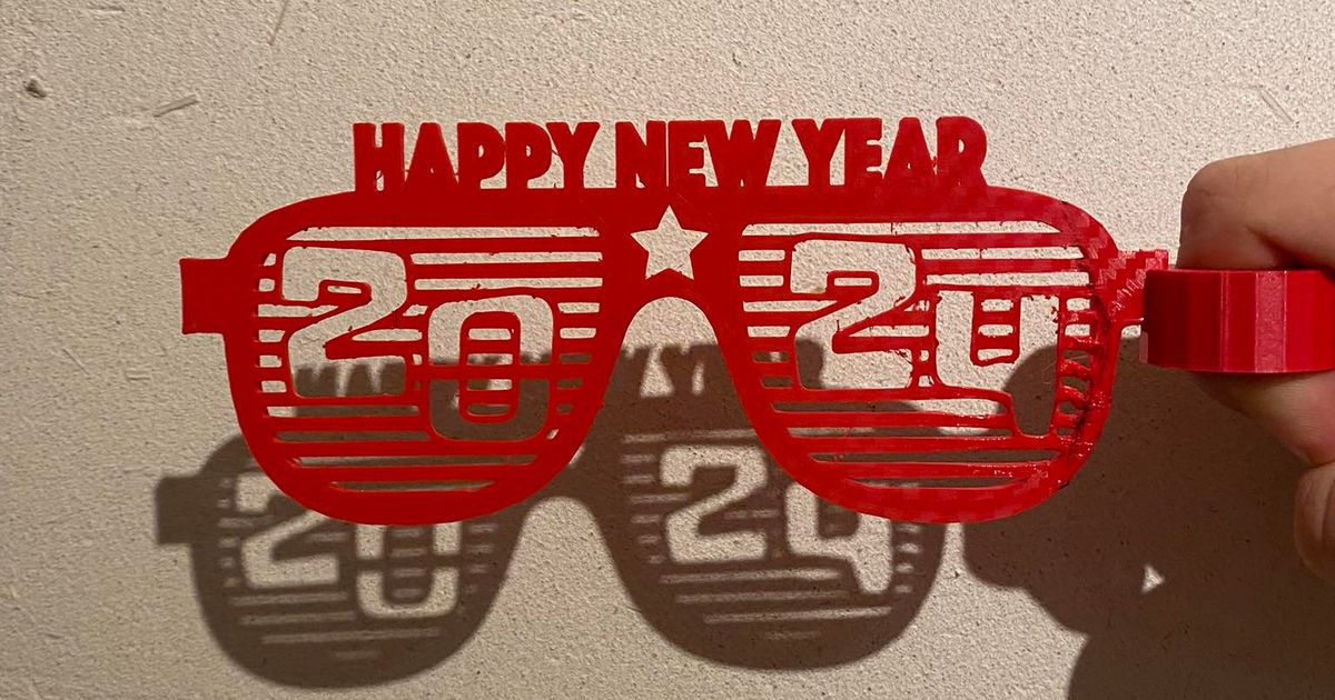 2024 New year finger held glasses by Augustas Kazlauskas Download