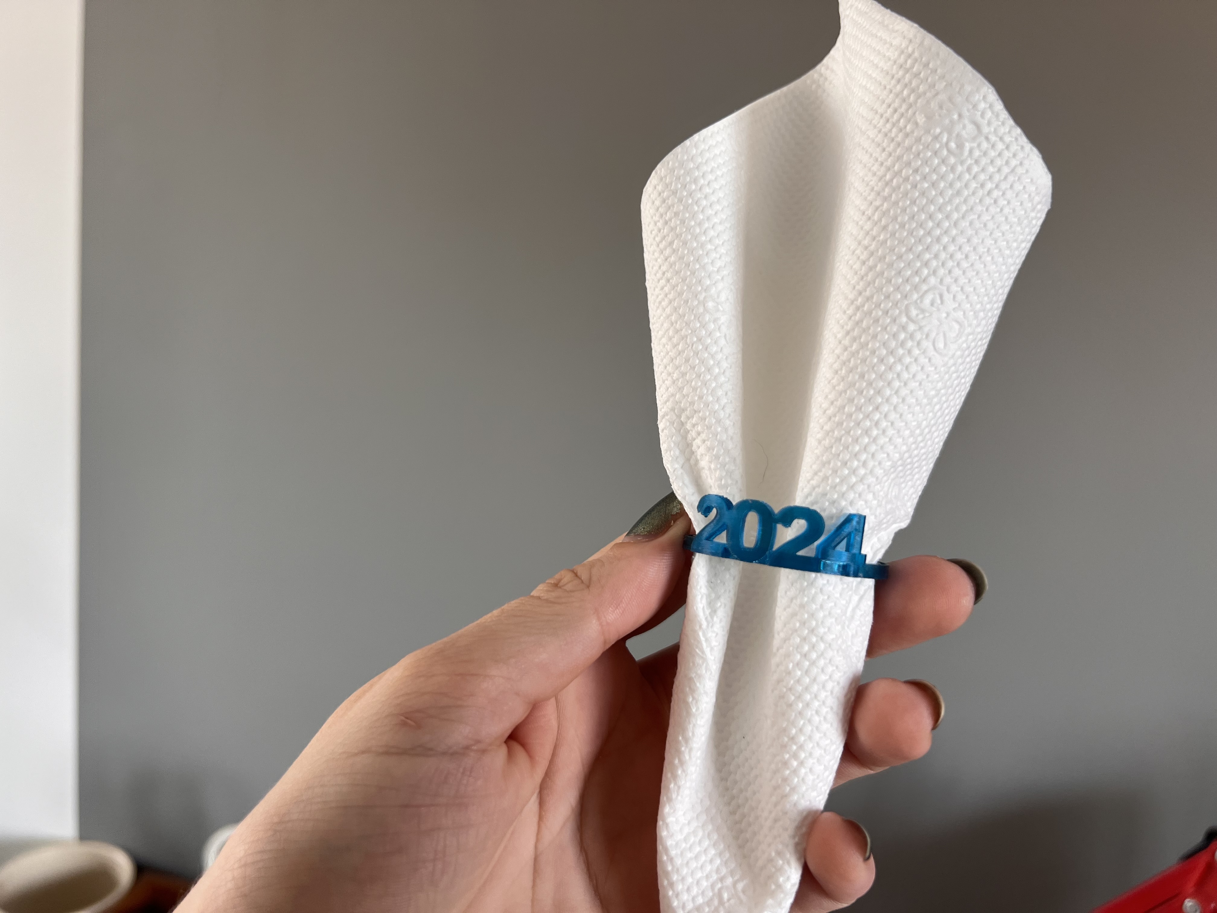 Customizable Text Napkin Ring