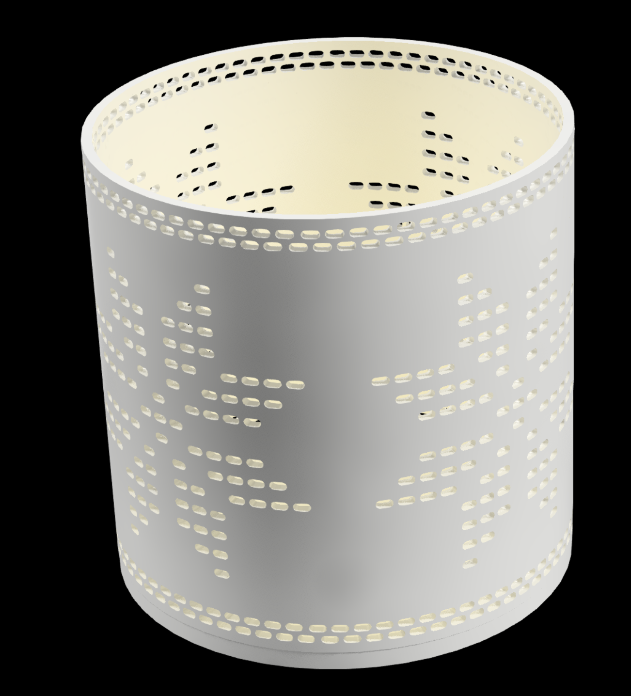 Miniatura 6 do modelo 3D Snowflake dot hole lantern