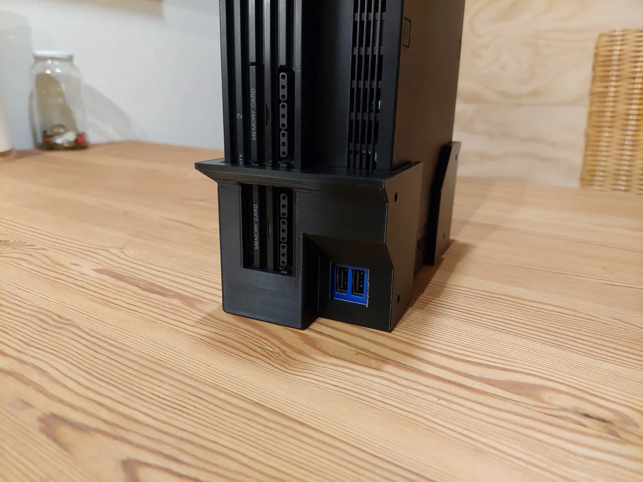 Playstation 2 FAT wall mount by Sebastian, Download free STL model