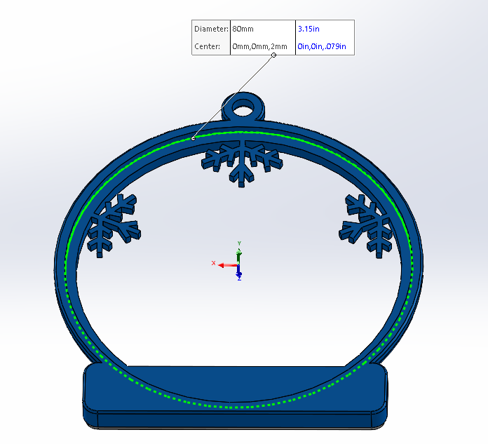 Picture Frame Christmas Ornaments by Mick Download free STL model