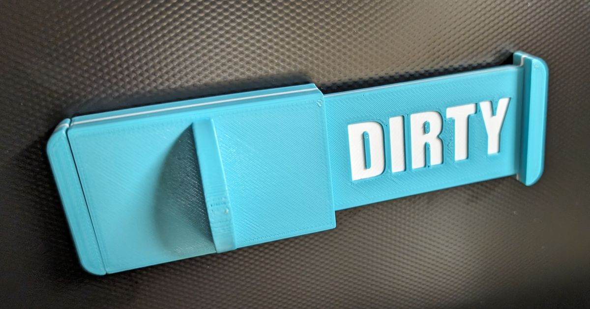 Dishwasher clean/dirty indicator by Jer Download free STL model