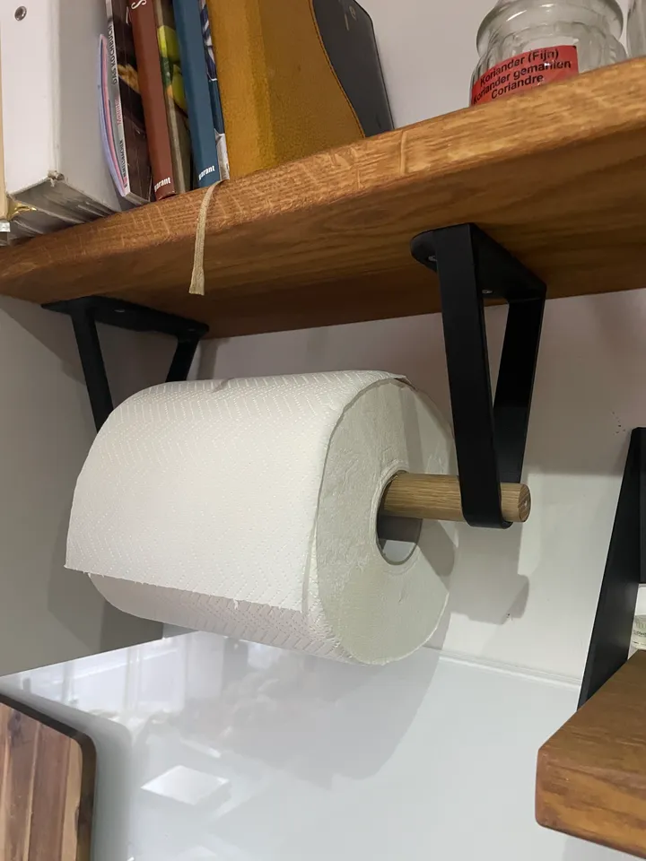 Paper towel holder for large workshop paper towel rolls by SebastianDruckt, Download free STL model