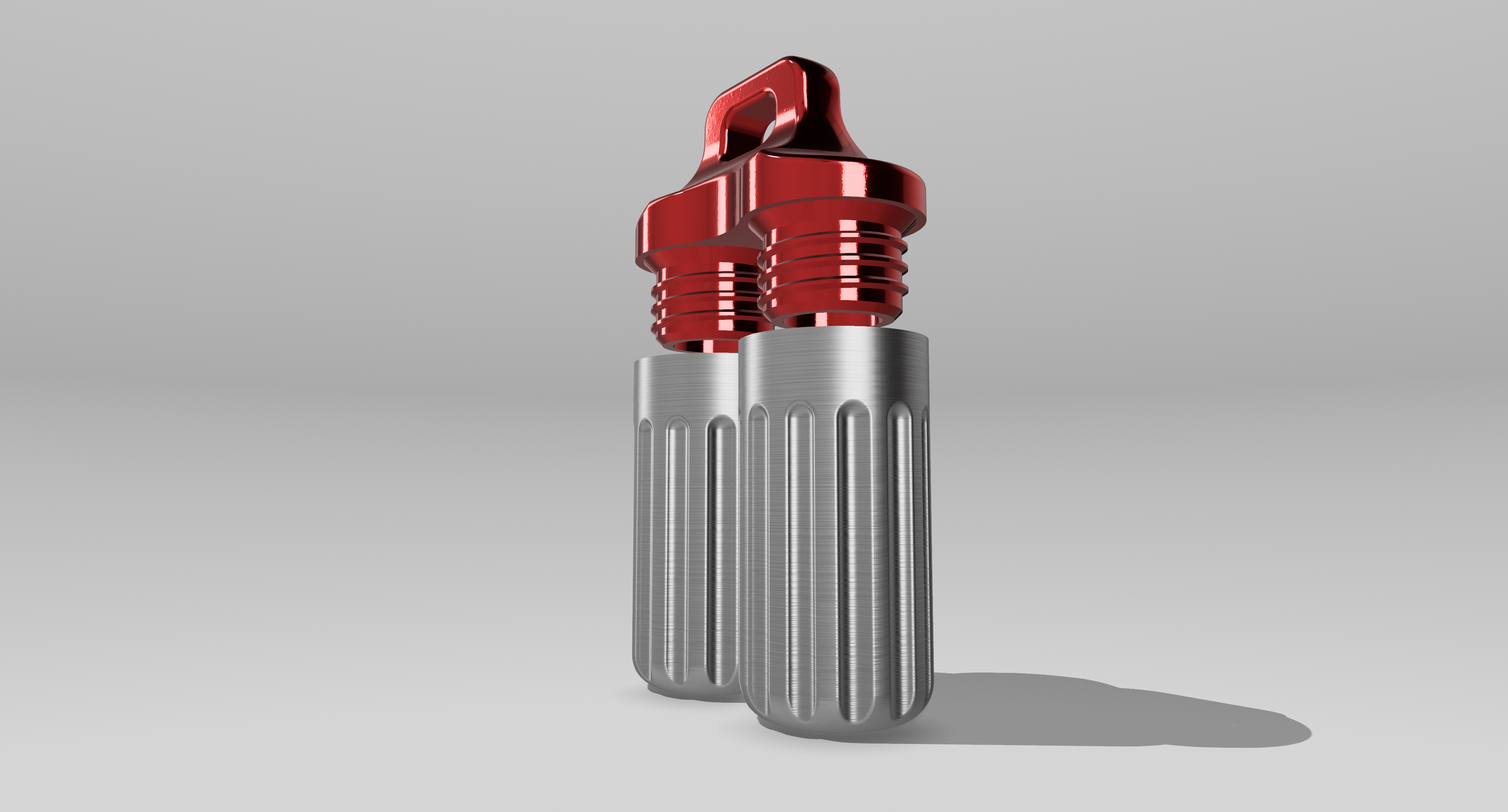 Miniatura 3 do modelo 3D Pill keychain double container