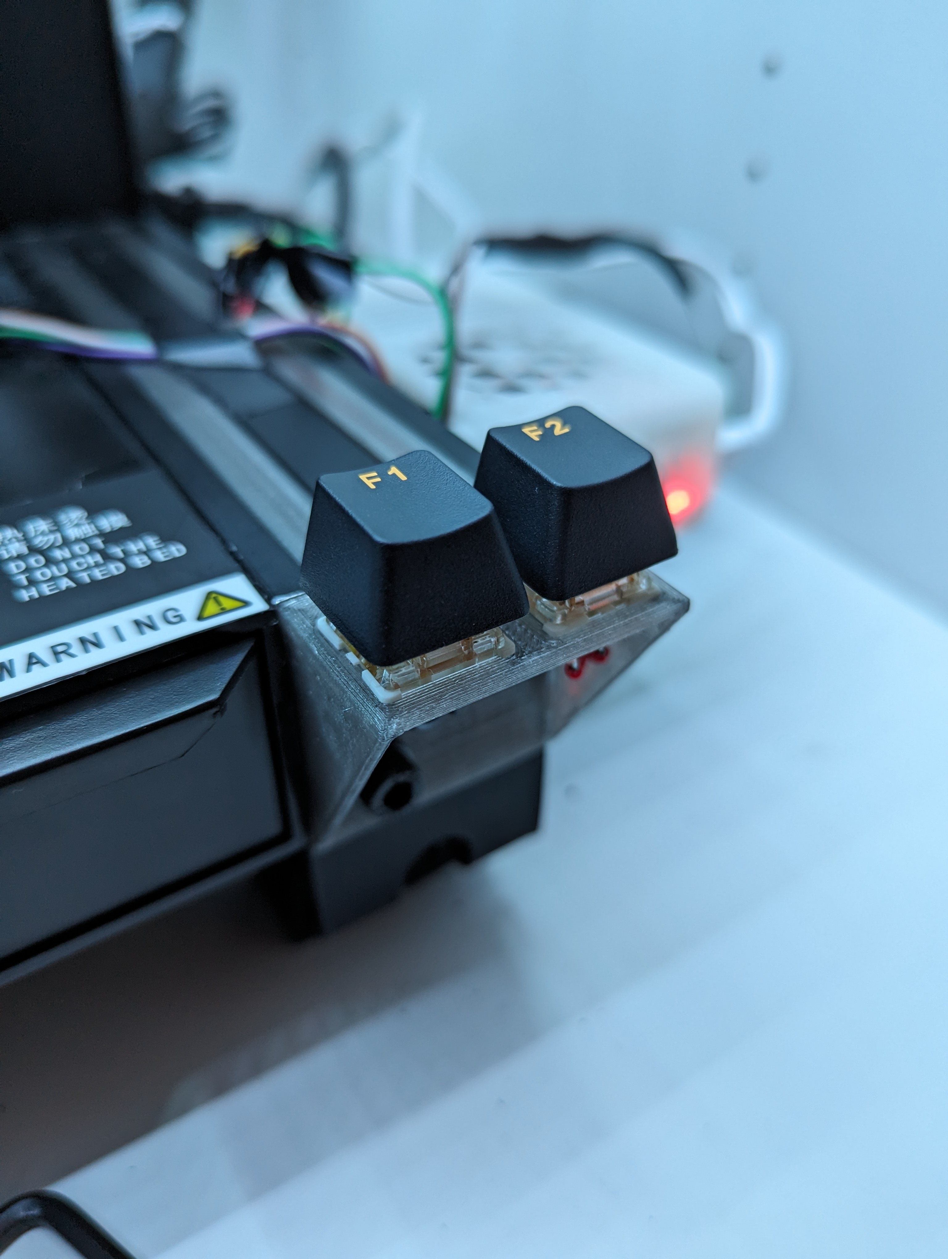 4040 extrusion endcap - dual keyswitch mount