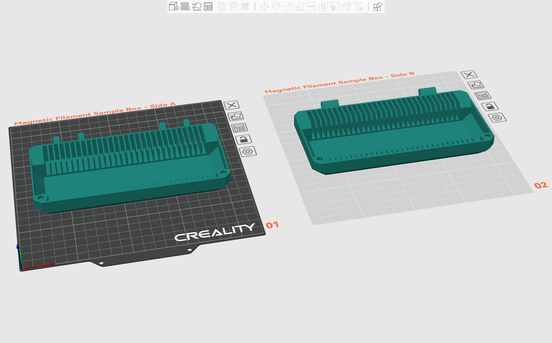 Miniatura 2 do modelo 3D Magnetic Filament Sample Box