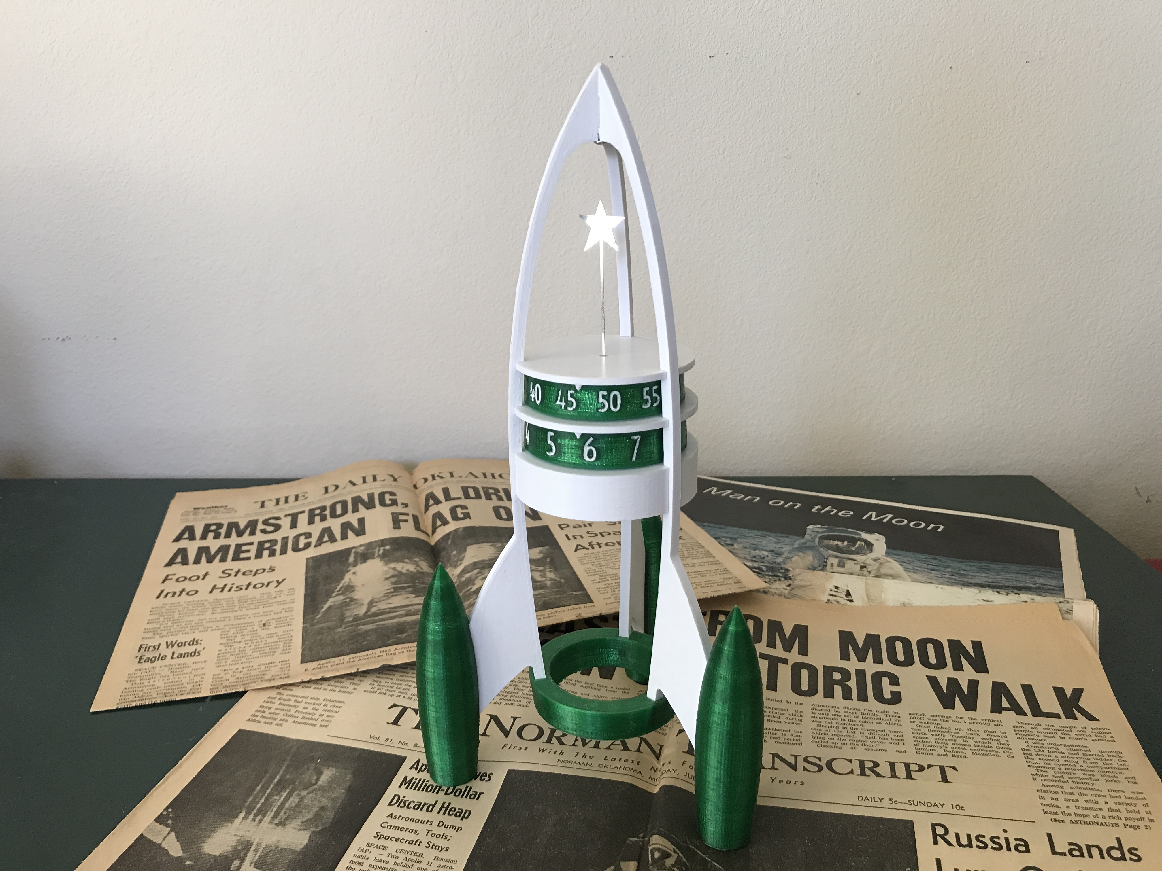 Rocket Clock by clockspot | Download free STL model | Printables.com