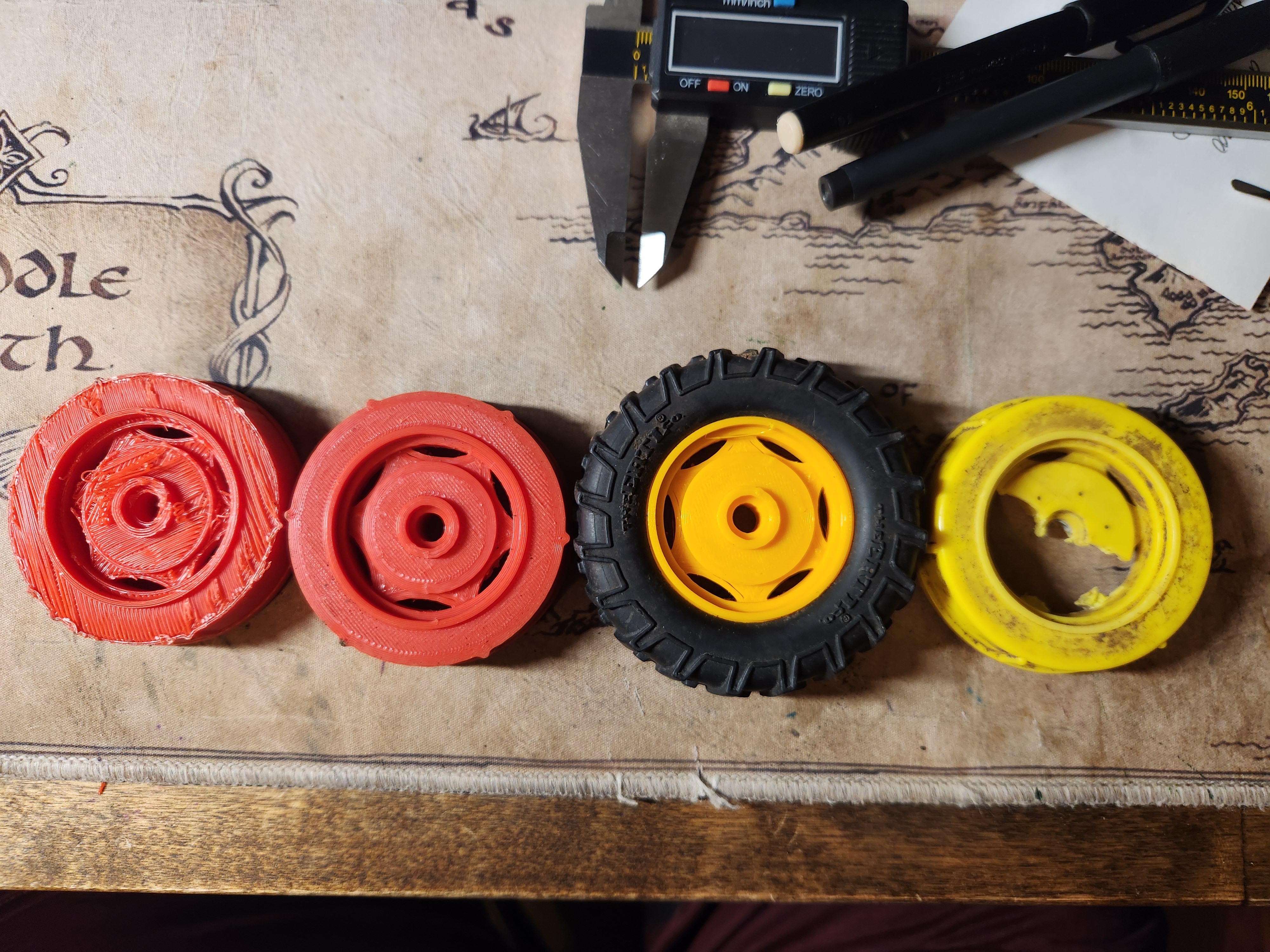 80mm ERTL Tractor Tire Wheel for Die Cast John Deere Machines