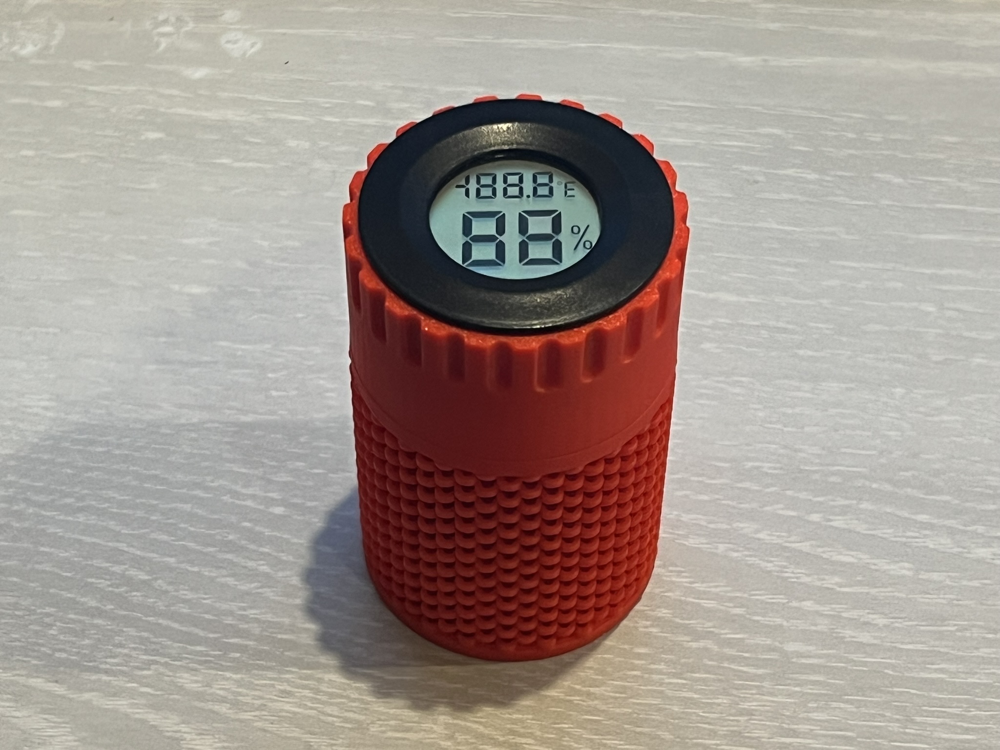 Desiccant (Silica Gel Bead) Container with Hygrometer - FAST PRINT by  Fabian Mohammadzadeh, Download free STL model