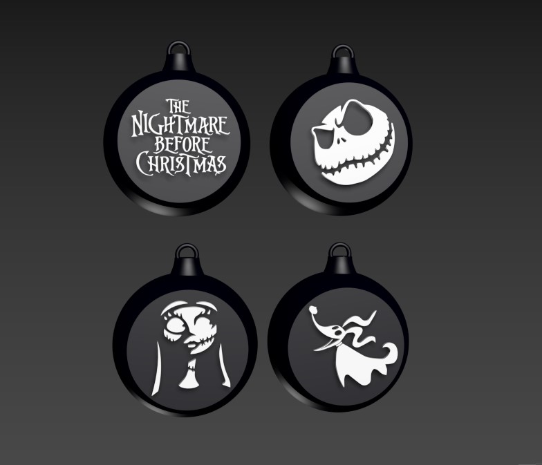 THE NIGHTMARE BEFORE CHRISTMAS BALLS