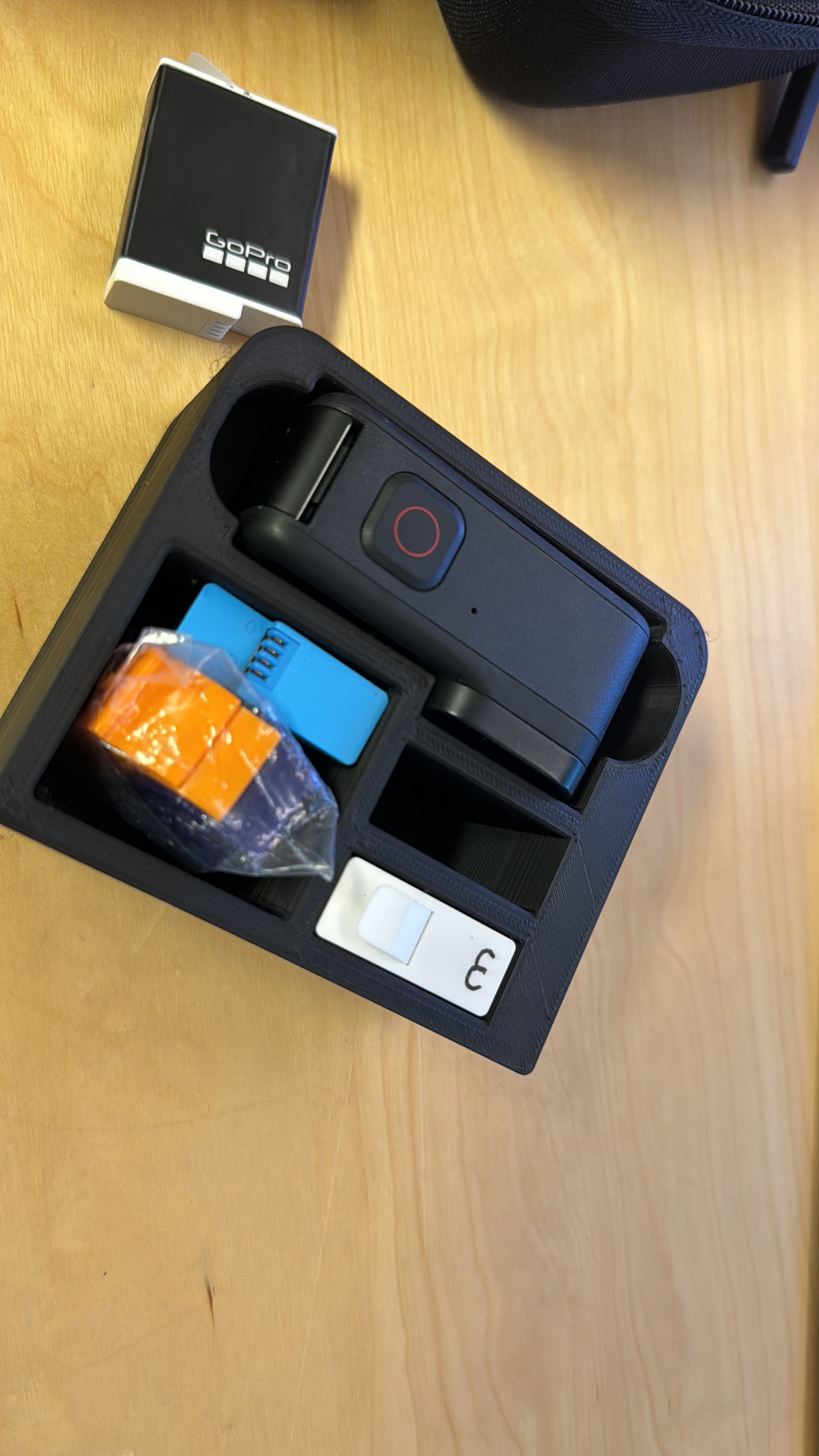 GoPro case organizer inlay, Hero 9 black