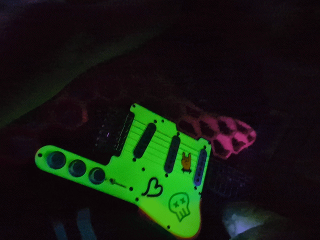 Prusastrat - one peice pick guard, and back cover