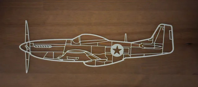 Aircraft wallart series P51 Mustang