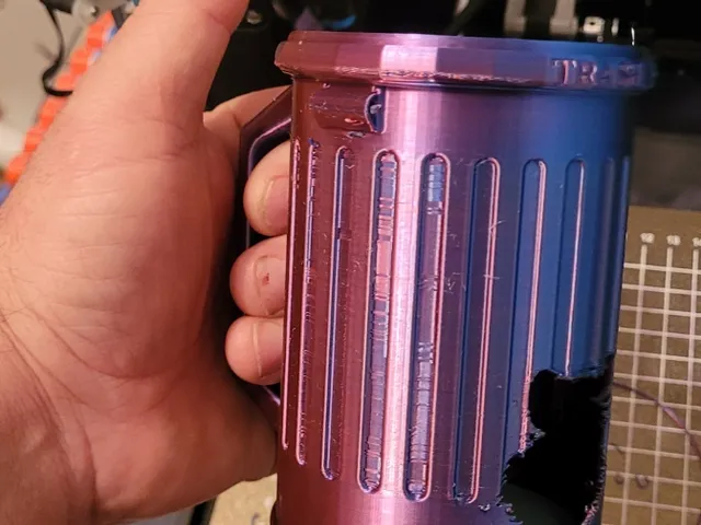 Raccoon Trashcan Drink Holder