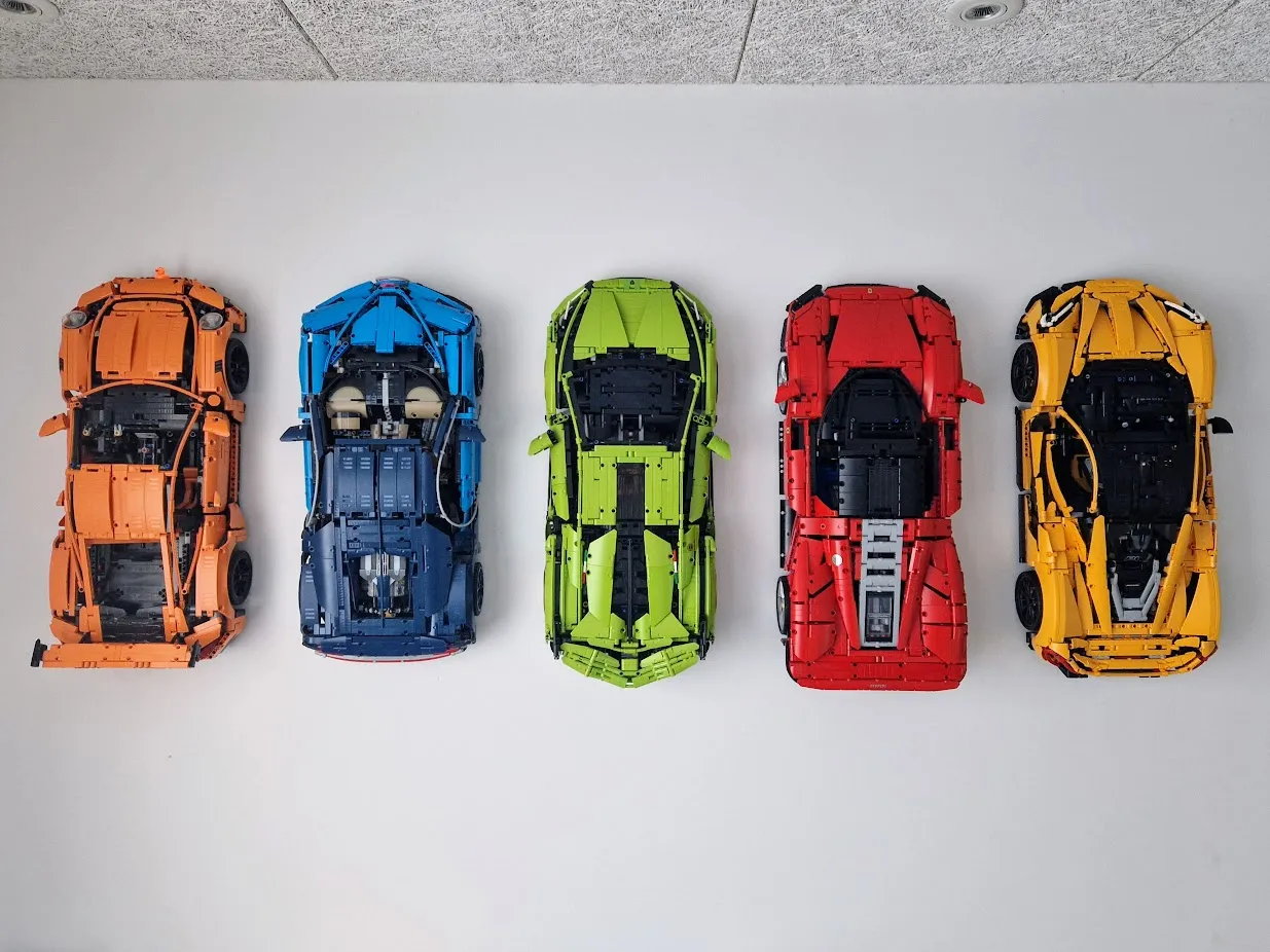 LEGO Technic Ferrari Daytona SP3 (42143) Wall Mount by xtf