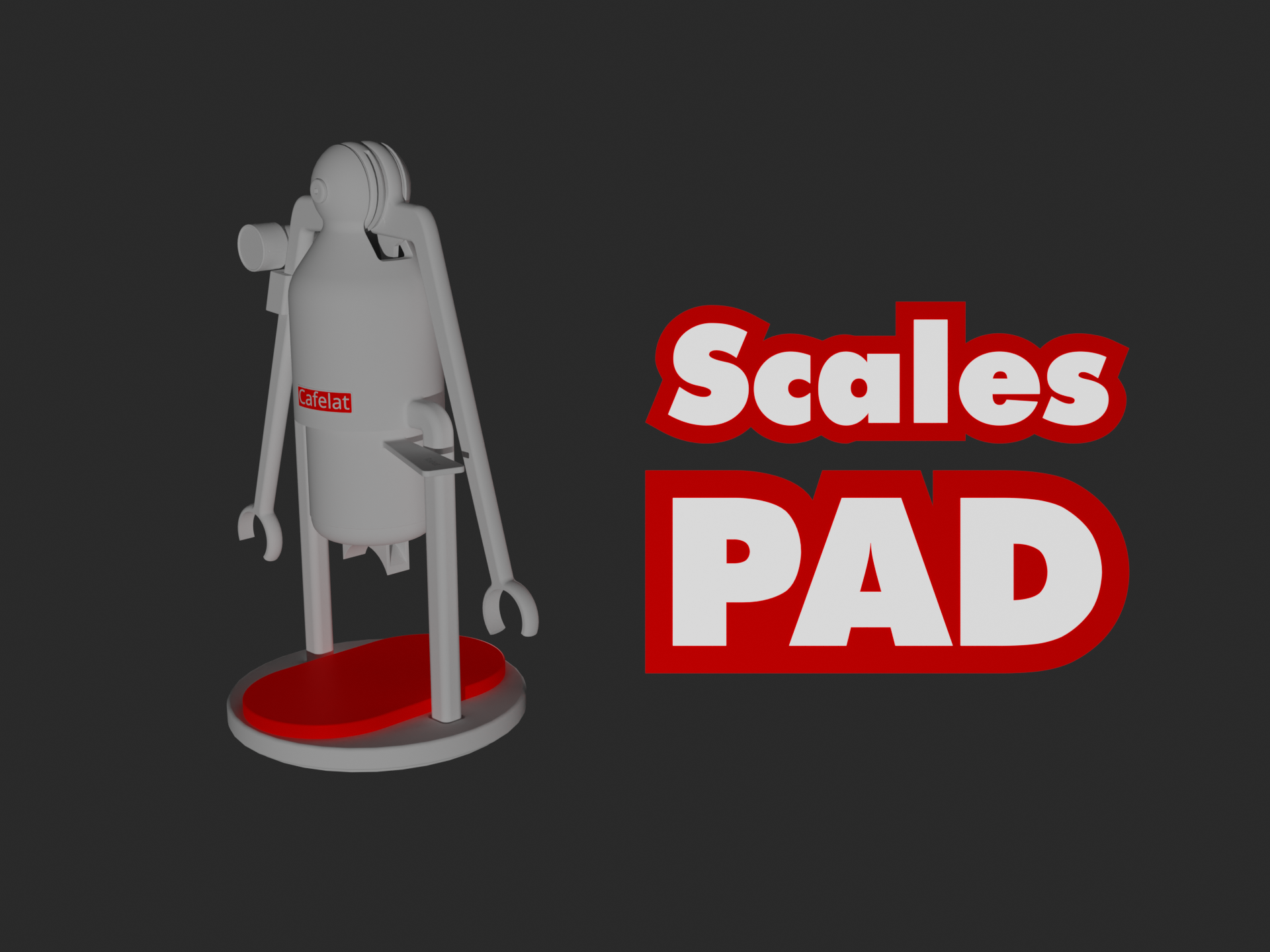 Cafelat Robot Scales Pad by madhead Download free STL model
