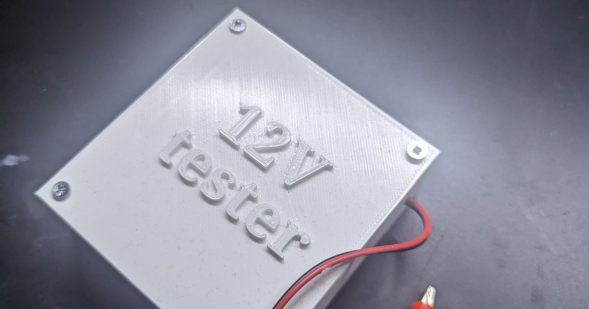 12V tester box by Julie Marie Ballard | Download free STL model ...