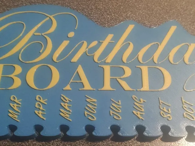 Birthday Board single material