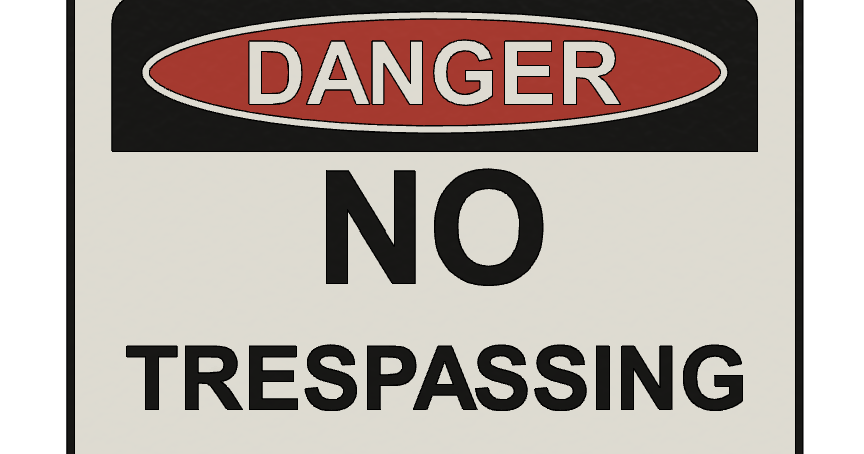 SIGN - NO TRESPASSING by T3D.tisk | Download free STL model ...