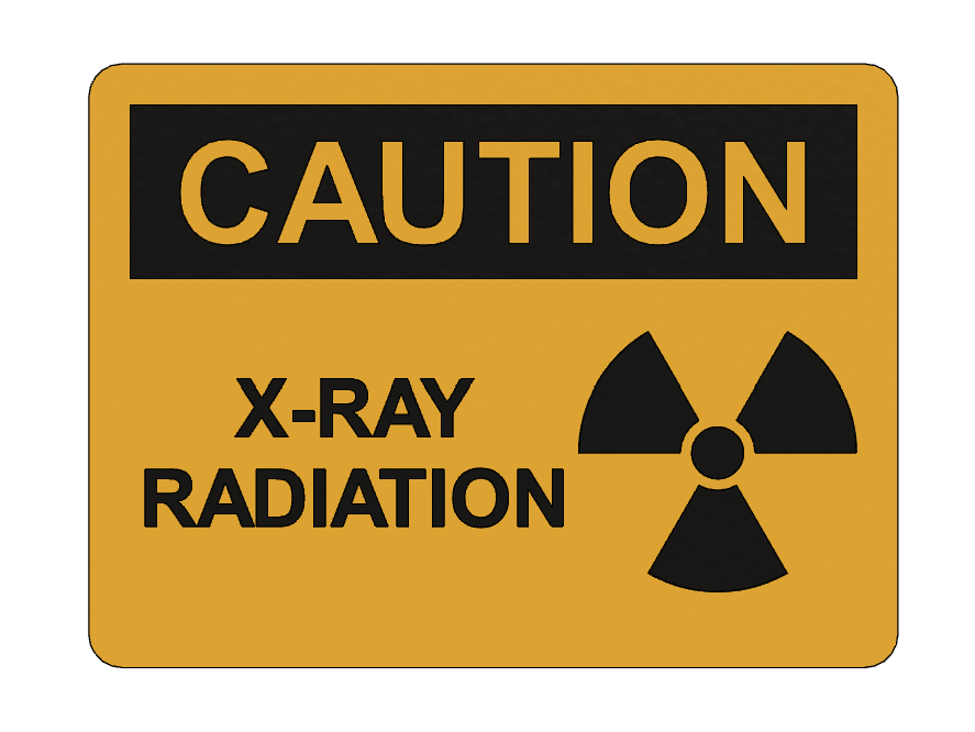 SIGN - X-RAY RADIATION by T3D.tisk | Download free STL model ...