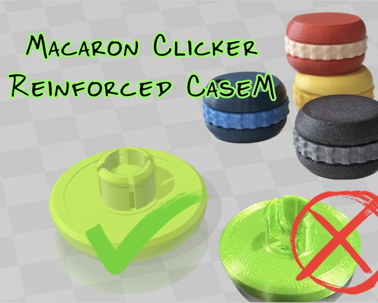 Clicky Macaron Spinner - Reinforced CaseM