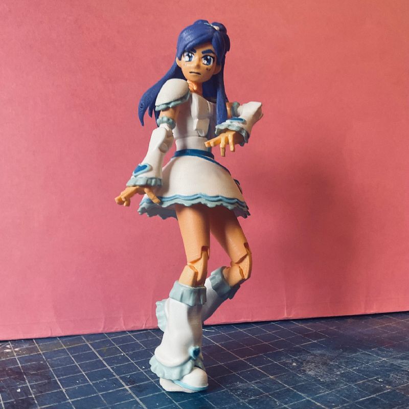 PreCure Cure White carbon 13 based action figure by WiltingRoze ...