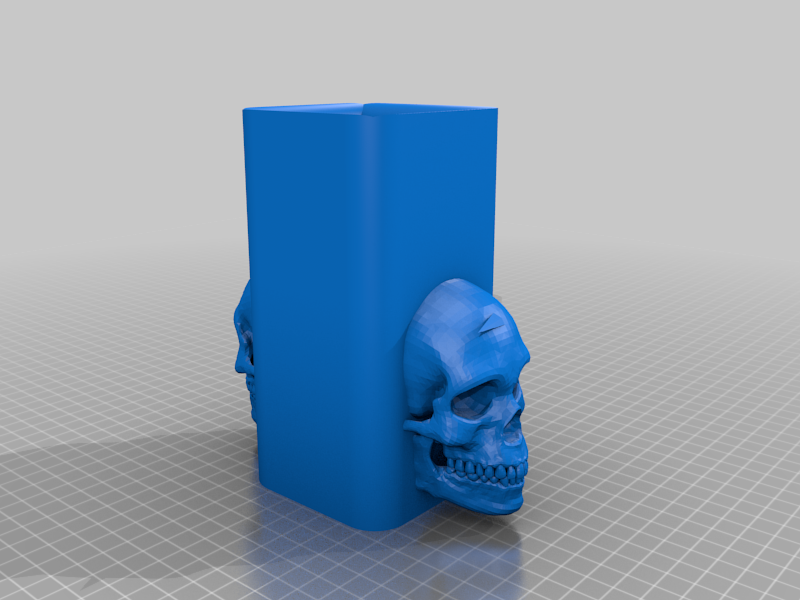 Skull tower ashtray