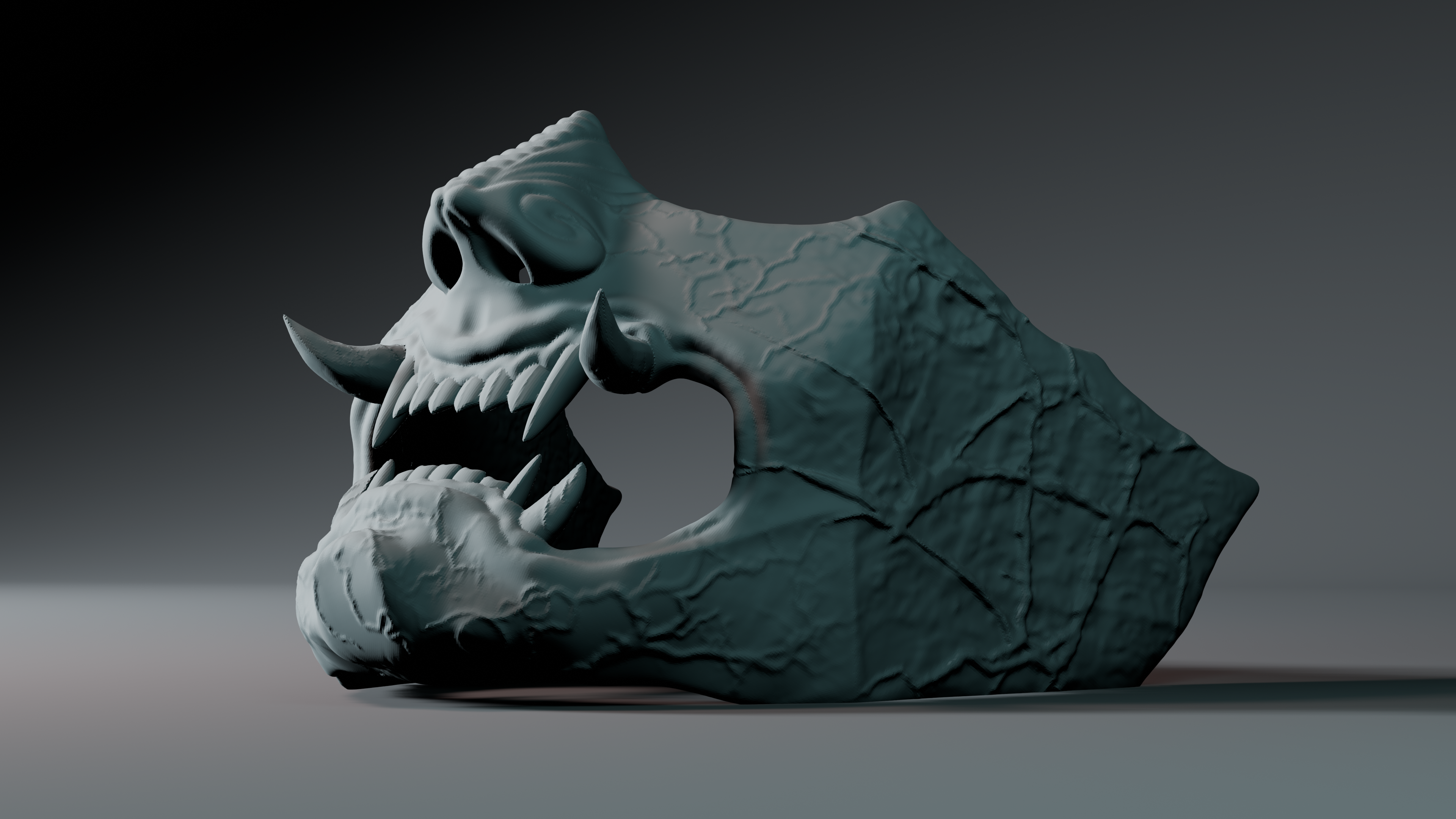 Miniatura 3 do modelo 3D Oni Mask Design No.05