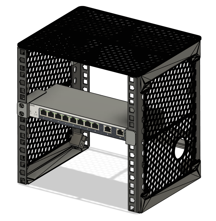 10" Rack Netgear GS110EMX mount