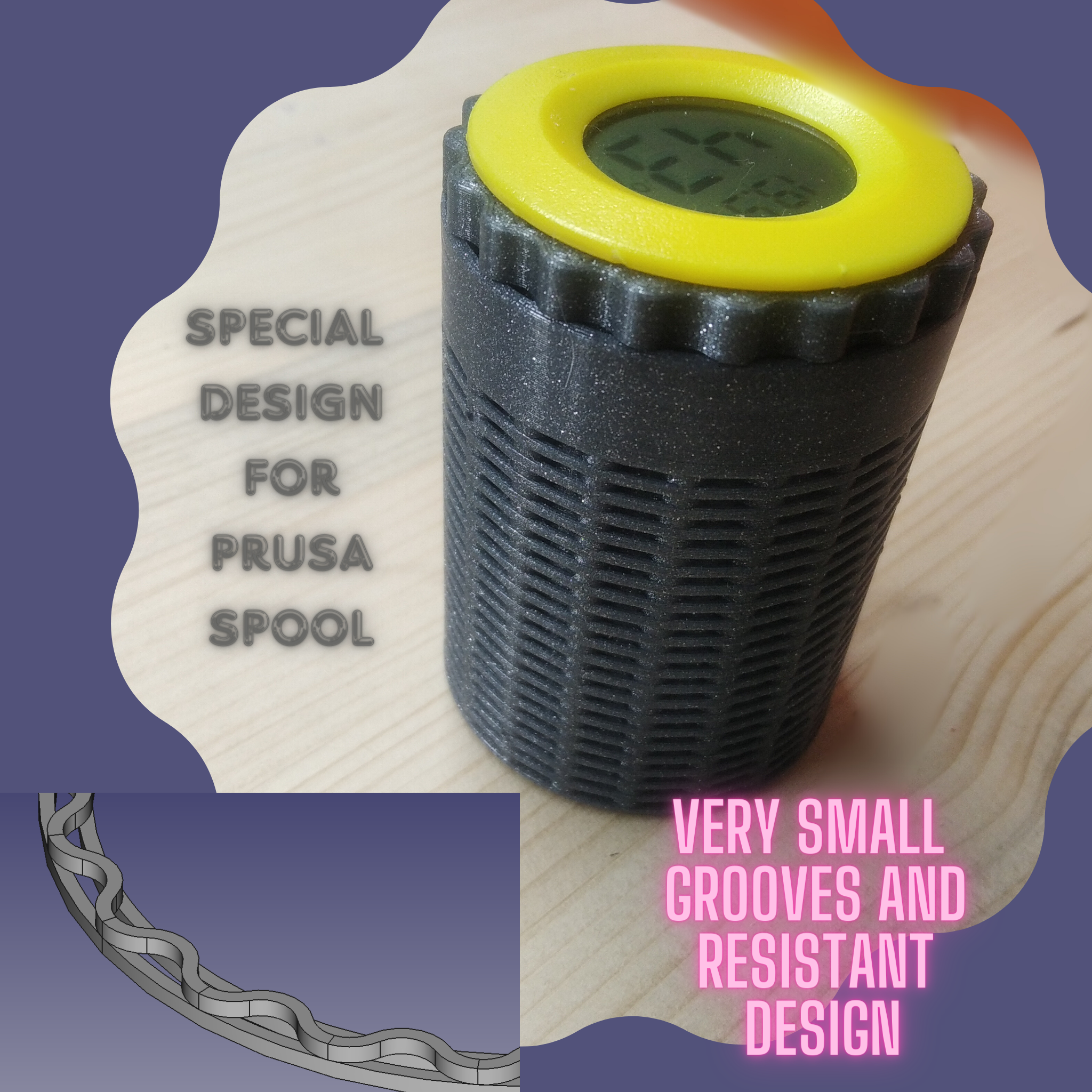 Dry box for Silica gel especial designed por Prusa spool size.
