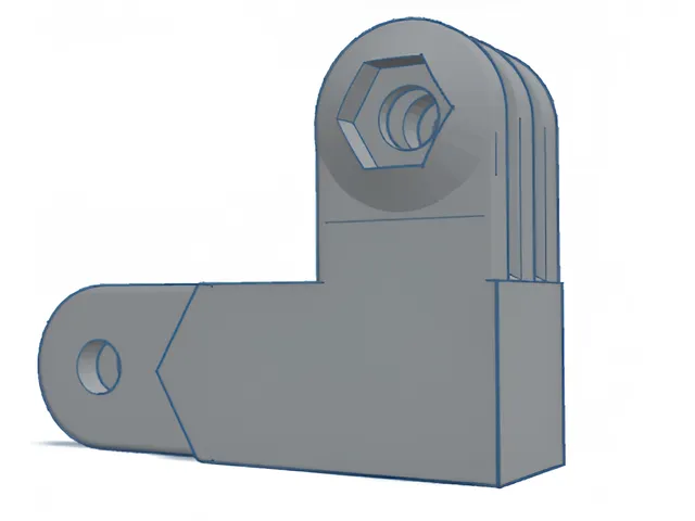 Go-Pro 90° Bend Arm (No supports)
