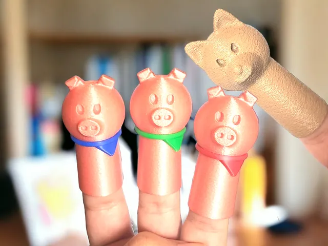 The Three Little Pigs Finger Puppet Play