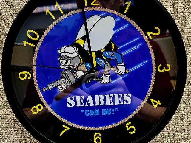 Navy Seabees Clock Face