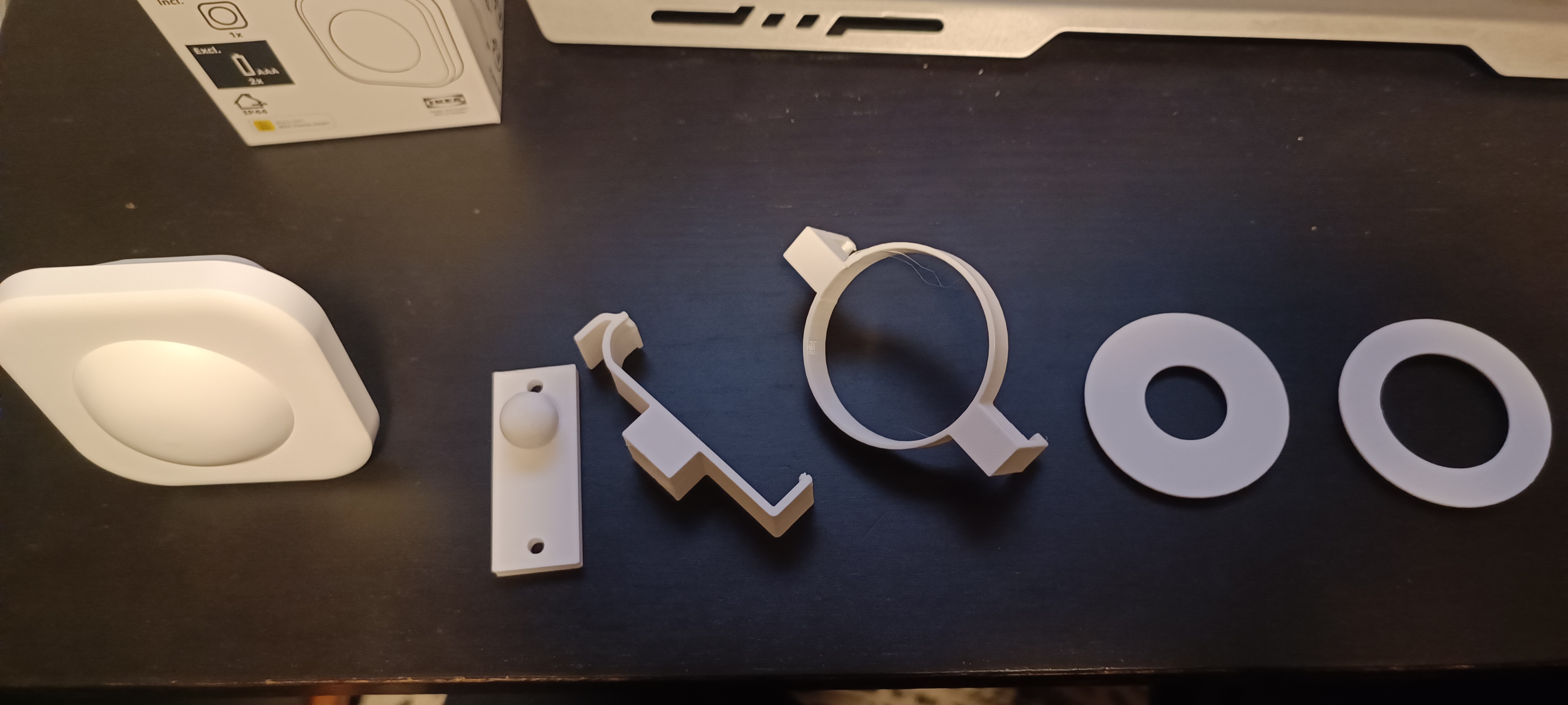 Wall mount tilt swivel holder for IKEA Vallhorn motion sensor by