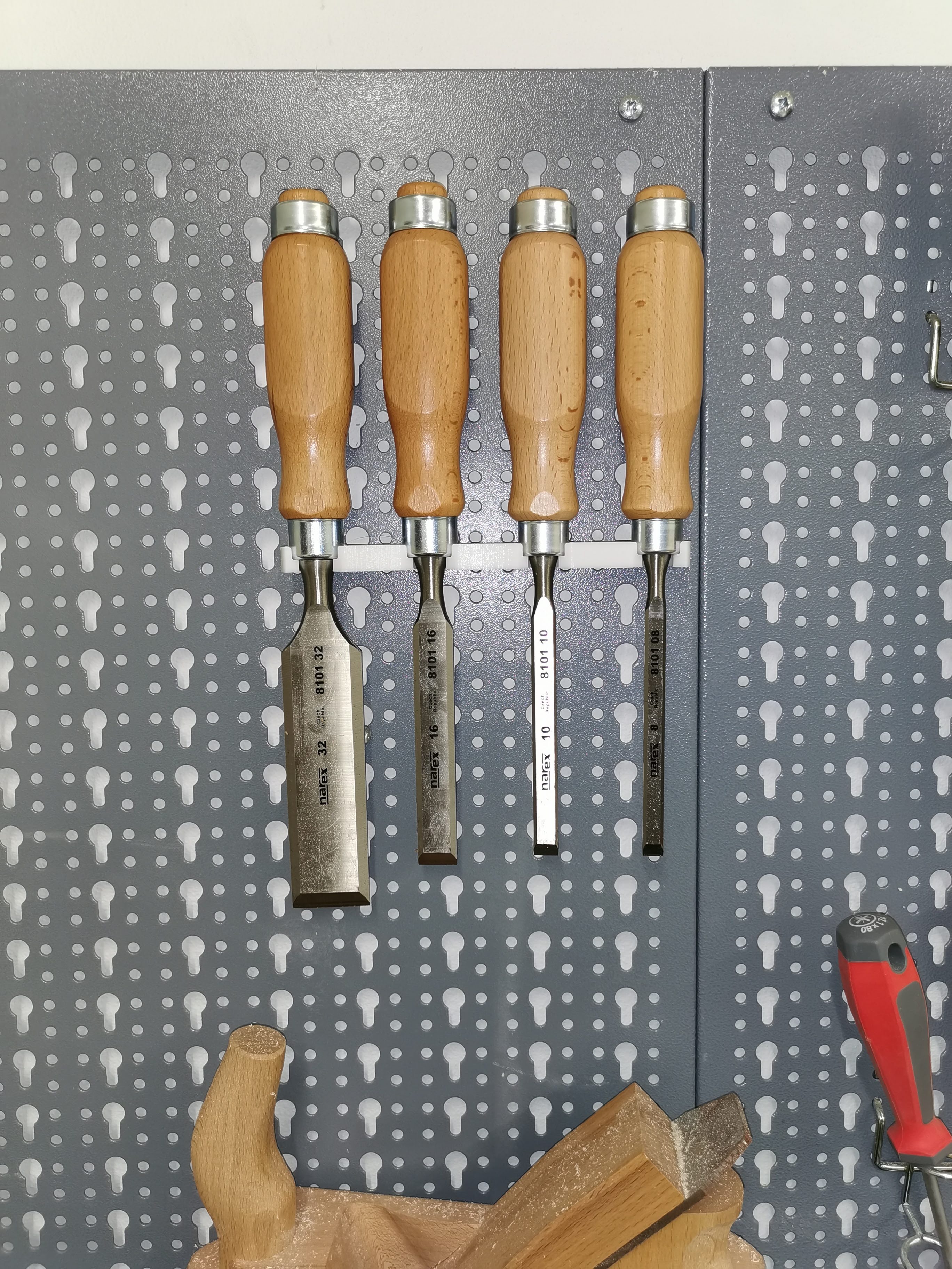 Narex chisel holder for keyhole pegboard by octopuss Download free