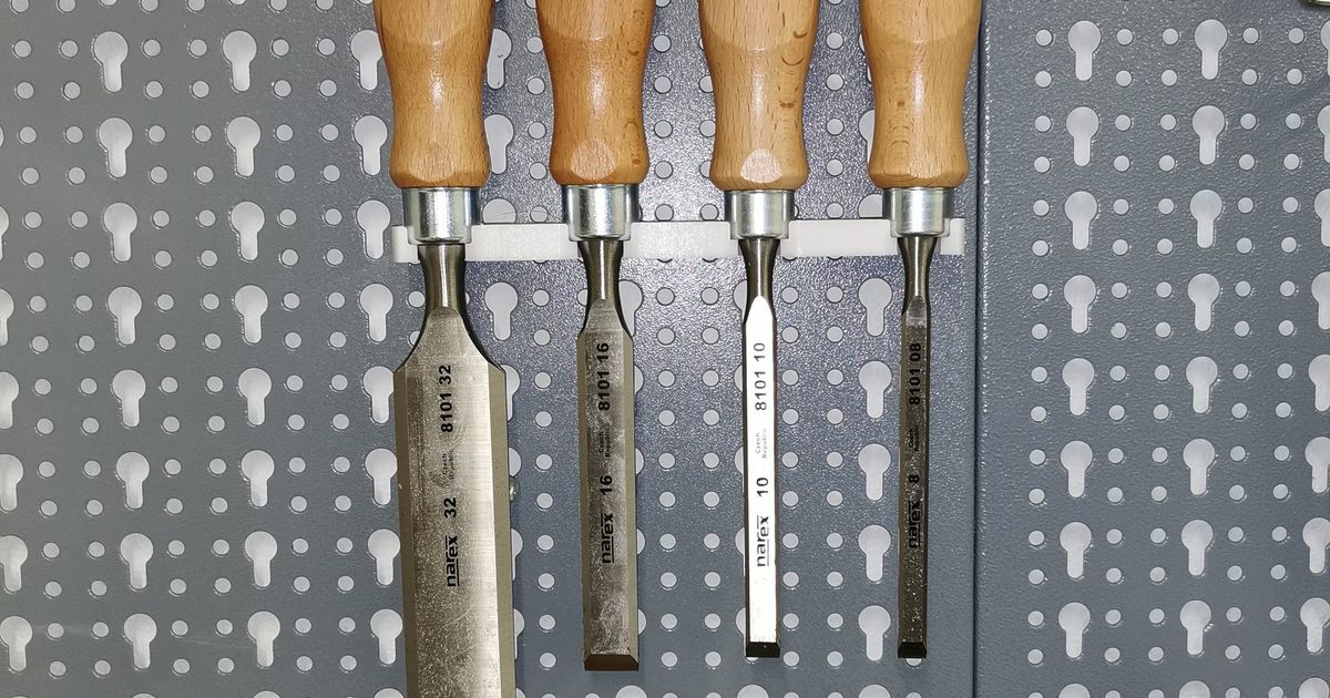 Narex chisel holder for keyhole pegboard by octopuss Download free