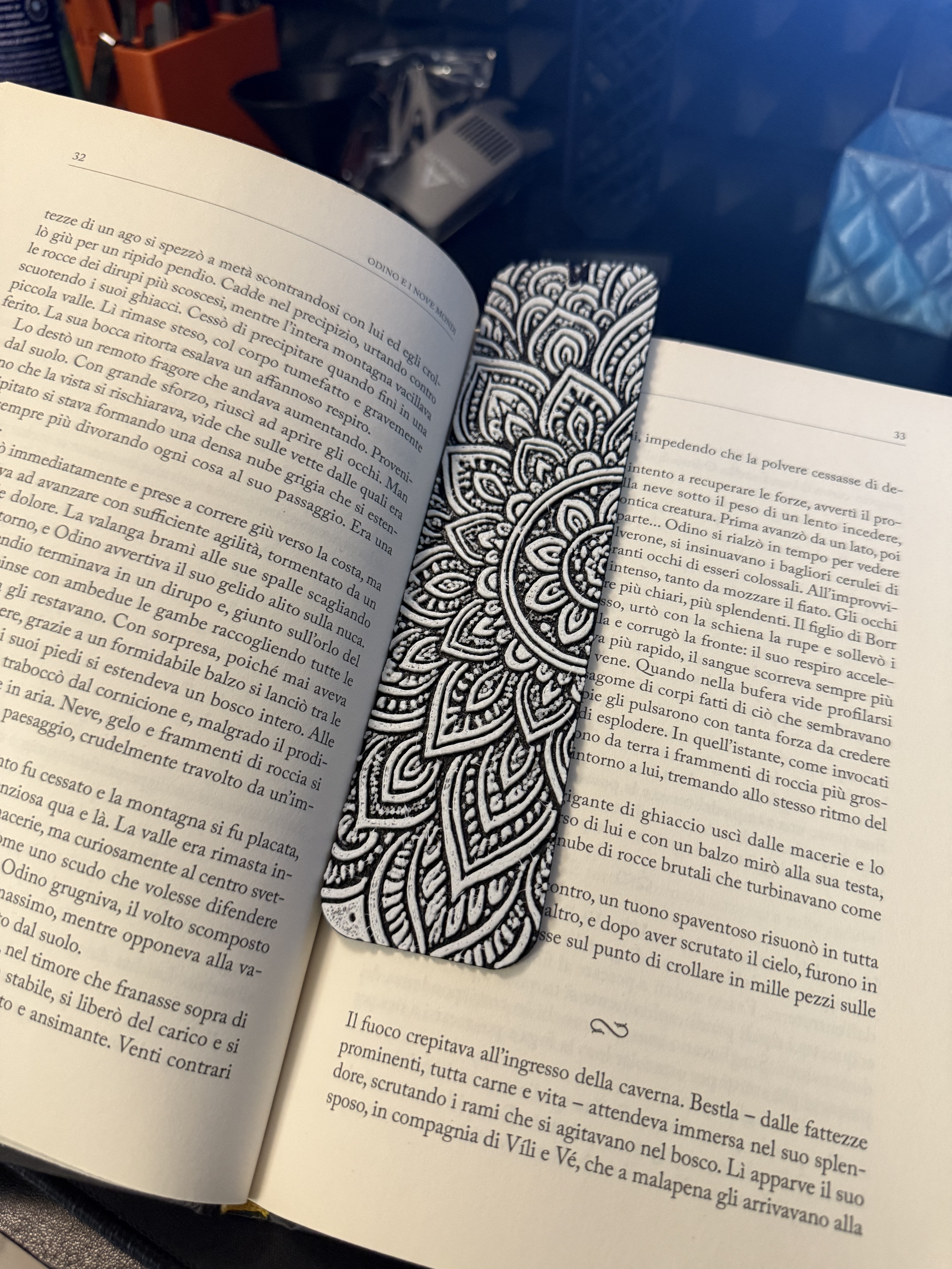 Miniatura 4 do modelo 3D Bookmark Mandala 1